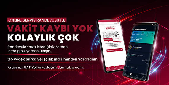 ONLINE SERVİS RANDEVUSU İLE VAKİT KAYBI YOK KOLAYLIK ÇOK